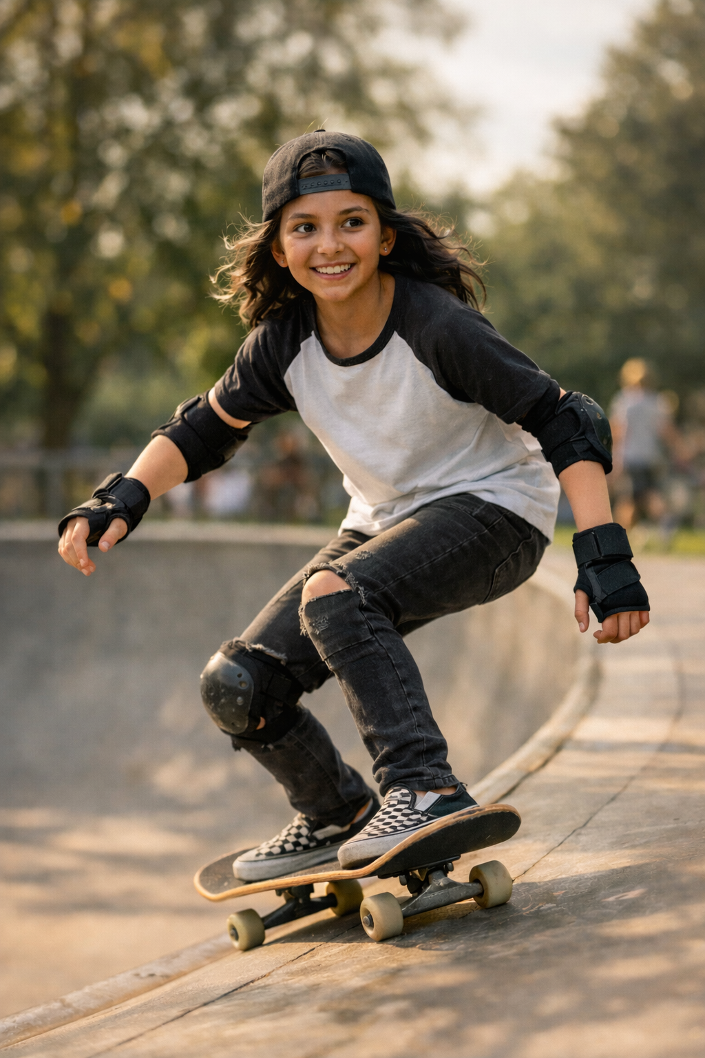 A kid working on something with focus, in their element